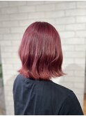30代40代髪質改善カラー暖色系レイヤー夏ミディ艶感アップ
