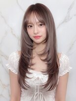 クラン(clan)&nbsp;イメチェンヘアスタイル 、ピンクベージュ、アンブレラカラー