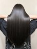 【ブリーチ毛対応縮毛矯正♪】酸性ストレート+カット ¥21300