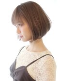 30代40代人気 お手入れ簡単丸みが可愛いボブ