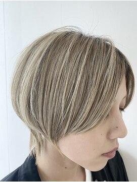 ドアー ヘア ラテ(Door hair.latte) 大人きれいなシースルーマッシュ×ハイトーン20代30代