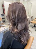ラベンダーベージュ×たっぷりハイレイヤー