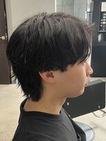 フイ 代々木(Hui)&nbsp;メンズ/アップバング/ツーブロックマッシュ/束感ショート波巻き