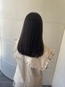 美髪矯正ストレート＋カット＋ケアプロ超音波3stepトリートメント
