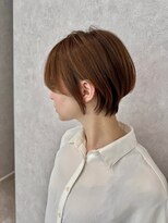 アール ヘアー デザイン(r hair design)&nbsp;小顔見せショートベージュカラーブリーチしない透明感カラー