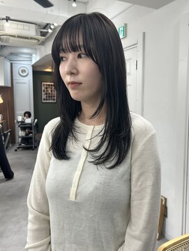 グリーン 高田馬場(green) 【SANA】顔まわりに動きのあるヘアスタイル