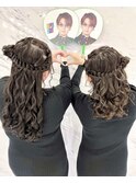 【 LOUIS 】サイドお団子ハーフアップ