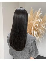 サルファ ヘアデザイン 名古屋 丸の内(S.ALPHA HAIR DESIGN)&nbsp;小顔ストレートロングストレートパーマオリーブベージュ韓国ボブ