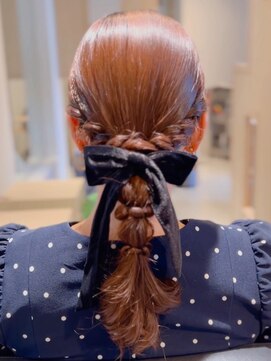 フォーエス(4S) タイト編み下ろし(サイドループ編み)