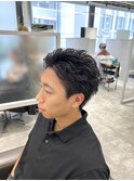 メンズスタイル七三ワンカール