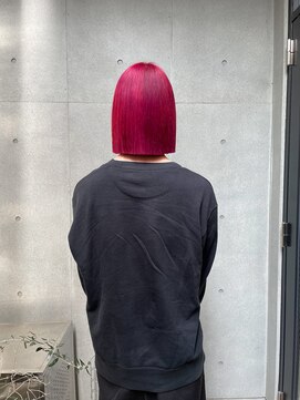 ヴァーディ オモテサンドウ(Vardy omotesando) red/落とせる赤 メンズボブ