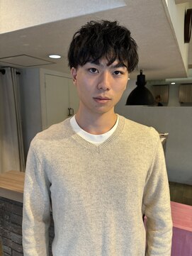 トーナイリーム 放出店(TONAI Rem) 刈り上げマッシュ×パーマ風スタイリング