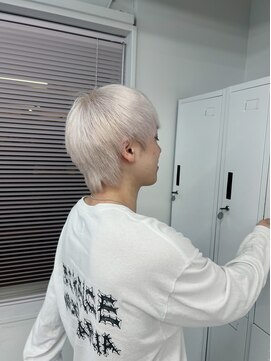 ペレ 渋谷(PELE) ホワイトグレージュ/デジタルパーマ/チェリーブラウン/渋谷