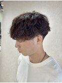 刈り上げ無造作ラフシャドウパーマ