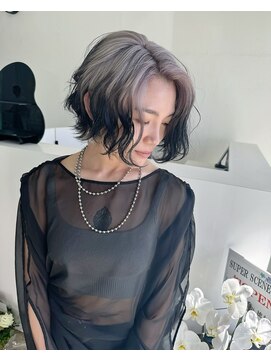 スーパーシーン(SUPER SCENE) ミディアムヘア/デザインカラー/フェイスフレーミング/宜野湾