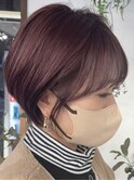 ショート　ボブ　ウルフ　ブリーチ　レイヤーカット　イルミナ