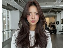 新宿駅で髪質改善ストレート！韓国レイヤーカットと縮毛矯正[新宿/新宿駅/前髪カット/韓国/顔周りカット］