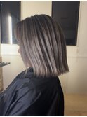海外ヘアーハッシュカットレイヤーカットハイライトカラー