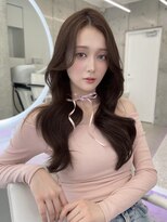 フォンズ(FONS)&nbsp;透明感ショコラカラー/グレージュカラー/顔周りカットくびれ巻き
