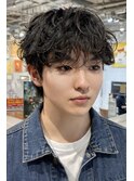 韓国シャドウパーマルーズパーマルーズショートダウンパーマ