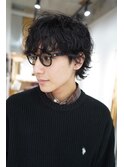 ニュアンスパーマのマッシュシャドウ