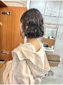 ボブパーマ/パーマボブ/切りっぱなしボブ