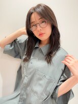 マイラ 銀座(myla) ブリーチなしグレージュツートーンカラーデザインカラー小顔前髪