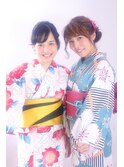 《花火大会、遊覧船、夏イベントに》浴衣着付け＆ヘアアレンジ