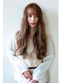 Iラインのぱっつんロング