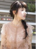 【THREEbyKEEP尾山台】編み込みフィッシュボーンヘアアレンジ
