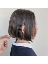 ナップヘアー NAP hair&nbsp;【人気】スモークグレージュカラー×ボブスタイル