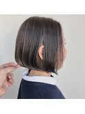 【人気】スモークグレージュカラー×ボブスタイル