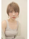 大人かわいいナチュラルショートボブ 担当山下