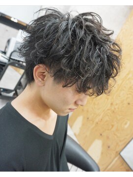 ヘアテリア リュウ 大塚(hair teria ryu) メンズ刈り上げマッシュ無造作パーマ