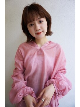 ブゾン(buZon) 【buZonブゾン】レイヤーボブ×ウォームブラウン