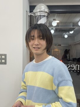 ウェルネス(Wellness) メンズボブ、ナチュラルカット、顔まわりカット