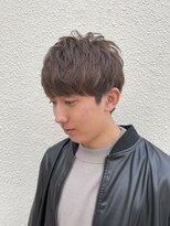 ゼノンユニガイ(ZENON uni GUY) 刈り上げマッシュ×ブラウンカラー