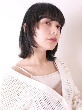 ヨファ ヘアー 芦屋店(YOFA hair) 似合わせ姫カットソフトカール外ハネセミディ0601