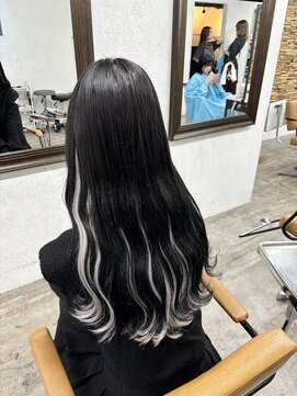 プライズ アイリス 池袋東口店(prize Iris) エクステ/長さだし/インナーエクステ/シルバーカラー/池袋