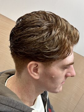 銀座マツナガ 浅草店 ナチュラルビジネスパーマ/ニュアンス/メンズ/バーバースタイル