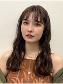 大人かわいい　透明感カラー　マロンブラウン　ベージュ