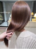 髪質改善ハイトーンカラーミルクティーベージュブリーチ髪質改善