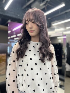 クラゲヘアー/小顔に見せるヘア/ココアベージュ/栄