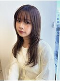 レイヤーカット/ロング/ハイレイヤー/顔周り/韓国