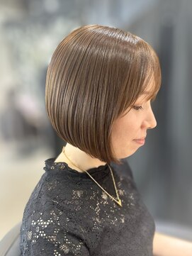 ワンバイジエクト 梅田 【似合わせボブ】ココアグレージュ/チョコレートブラウン