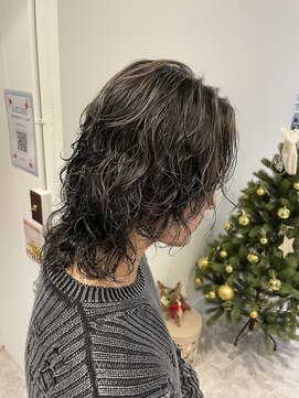 ハレケメリディッシュ(HAREKE meridish) ハイライト×スパイラルパーマ