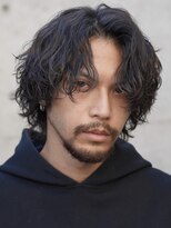 フィフス 渋谷(fifth) 渋谷大人ツイストスパイラルパーマメンズカットセンターパート