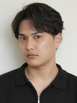 ログ(LOG) ナチュラルセンターパート ビジネスマン フェザーパーマ 高松