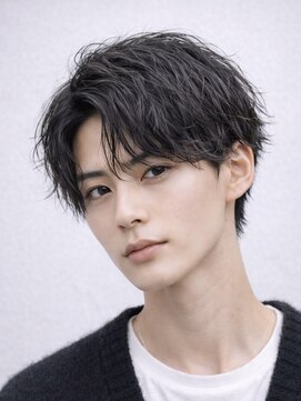 ハレ メンズサロン たまプラーザ(Hale) Hale波巻きツイストスパイラルパーマセンターパートたまプラーザ