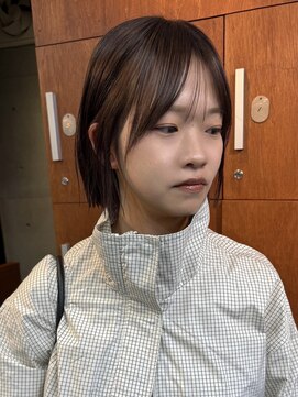 ナループロアポンテ(Nalu pu loa PONTE) ボブ/ミニボブ/ぱっつんボブ/透明感カラー/スモーキーカラー